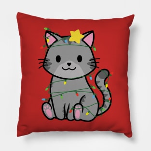 Xmas Tabby Pillow