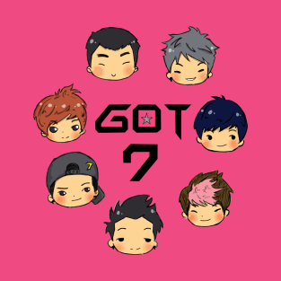 got7 full personel character T-Shirt