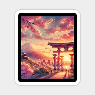 Japanese Landscape Magnet