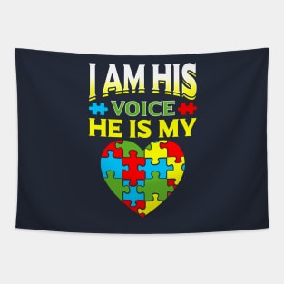 I Am His Voice Autism Support Tapestry