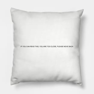 Social distancing please Pillow