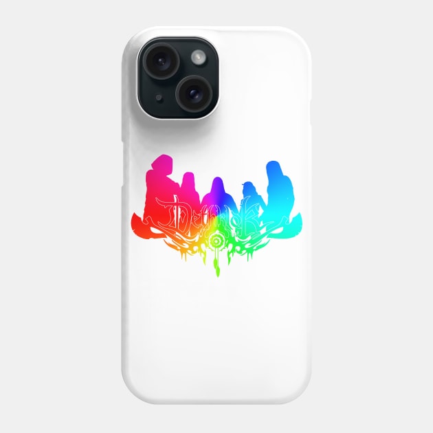 Rainbow Dethklok Logo Phone Case by gkillerb