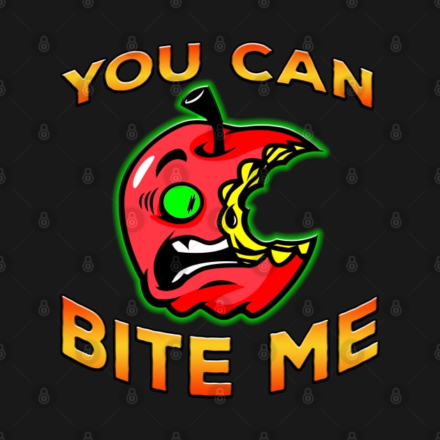 You Can Bite Me Apple Orange by Shawnsonart