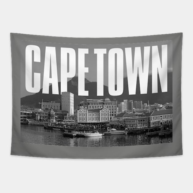 Cape Town Cityscape Tapestry by PLAYDIGITAL2020