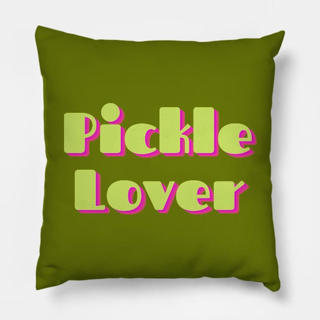 Pickle Lover Pillow by NatWell