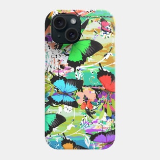 Colorful Papillon - Cute Butterfly - Girlie - Flower Pattern - Butterflies Phone Case