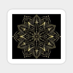 Gold Mandala 5 Magnet