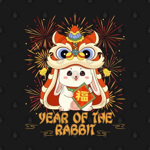 Year of the Rabbit Fireworks & Dragon by jackofdreams22