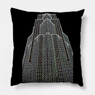 Office Block Abstract Pillow