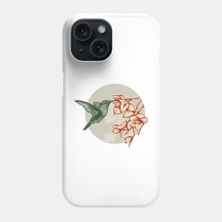 Hummingbird and bougainvillea Phone Case