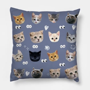 trending cats pattern Pillow