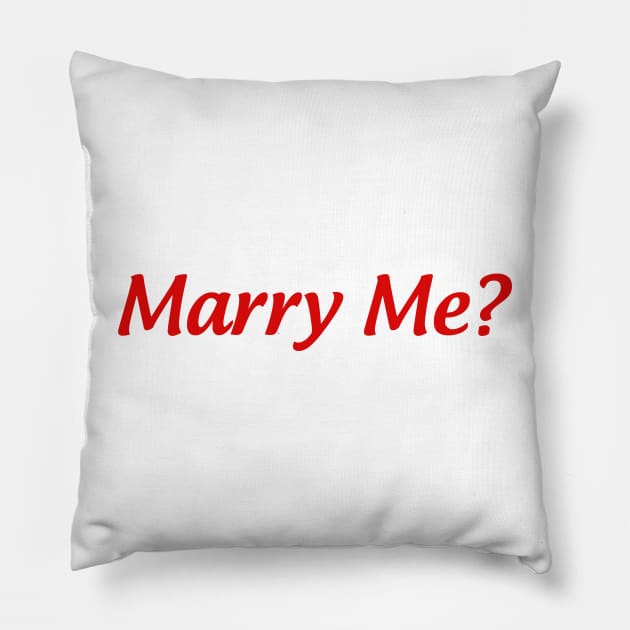 Marry Me? Pillow by Thangprinting