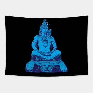 Shiva Meditate Adiyogi Mahadev Aum namah shivaya Tapestry