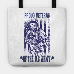 Proud Veteran Of The U.S Army Military Vintage Tote