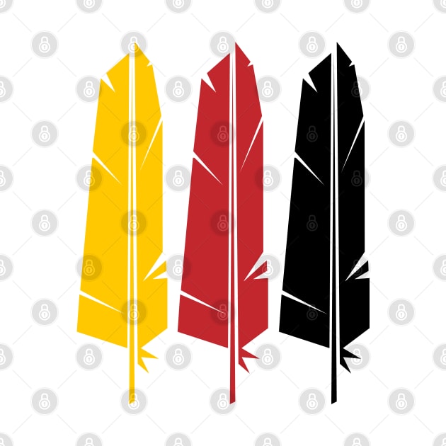 Three Feathers Ojibwe WAWEZHI CANADA by WAWEZHI