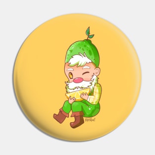 Lime Gnome Pin