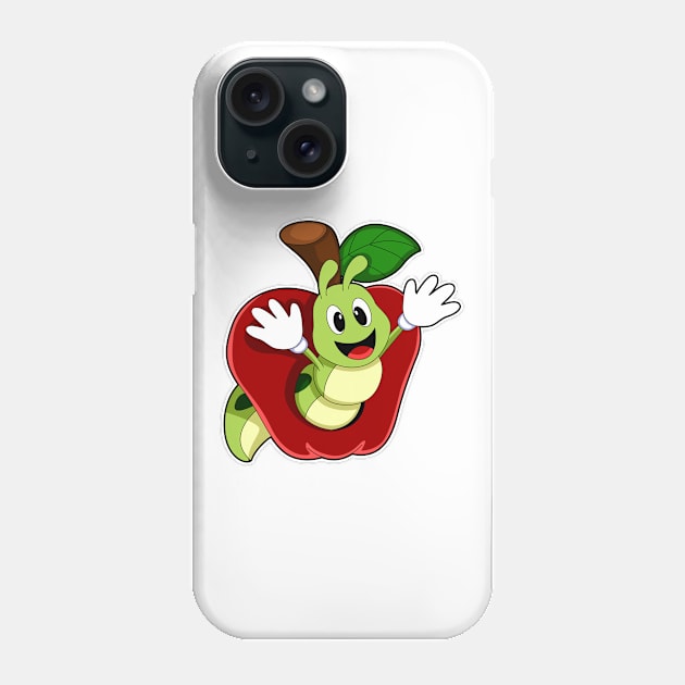 Caterpillar in Apple Phone Case by Markus Schnabel