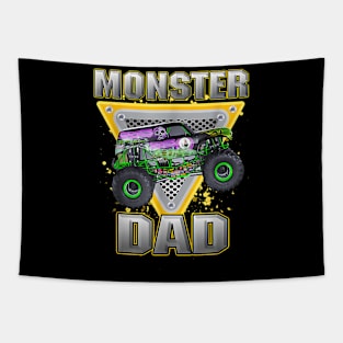 Monster Truck Dad Fathers Day Monster Truck Are My Jam Tapestry