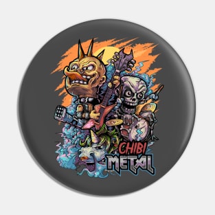 Chibi Metal Pin