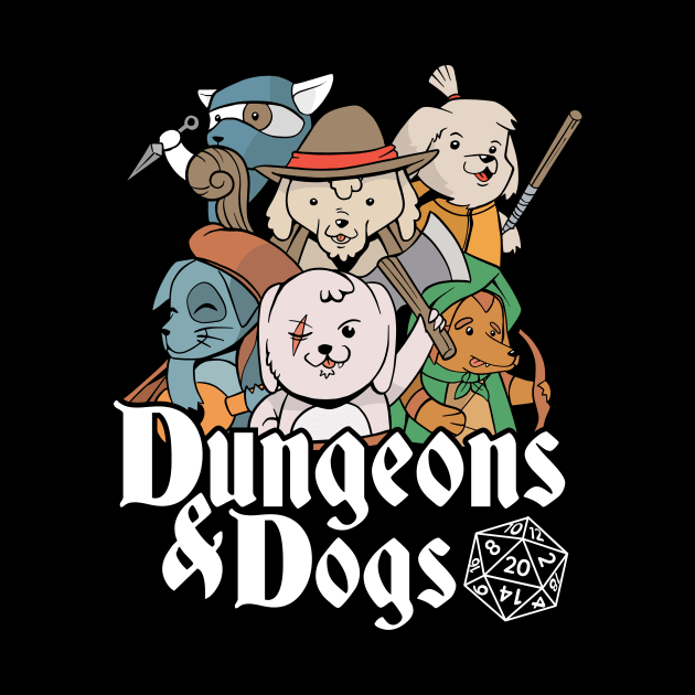 Dungeons and Dogs Funny Fantasy Merch Gaming Design by Popculture Tee Collection