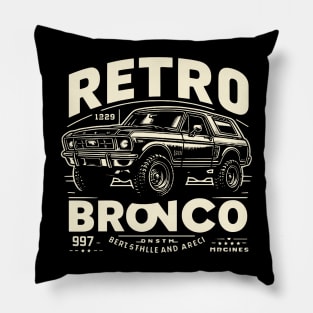 Retro Bronco Pillow