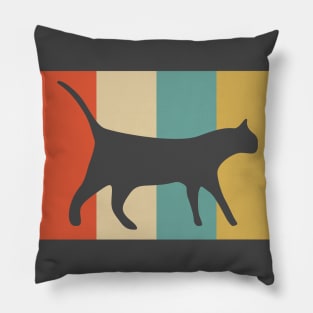 Retro Vintage Cat Pillow