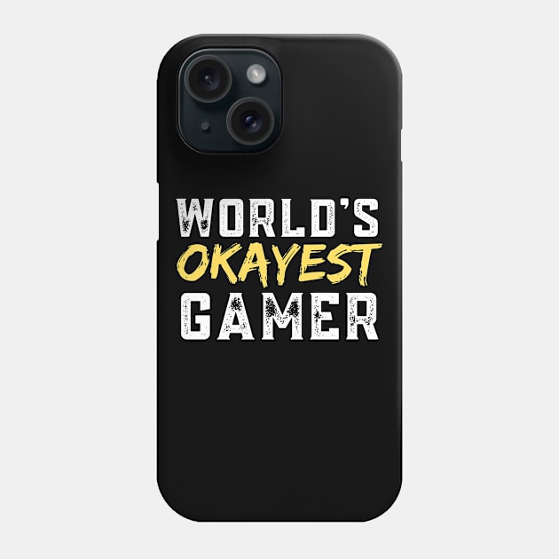 World's Okayest Gamer Phone Case by E.S. Creative