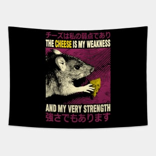 The Cheese is my Weakness Rat Tapestry