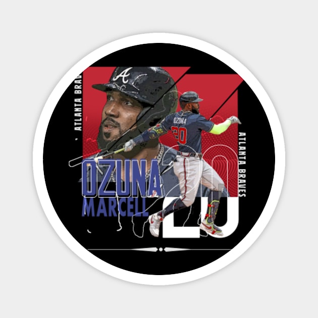 Rinkha Marcell Ozuna Baseball Paper Poster Braves Long Sleeve T-Shirt