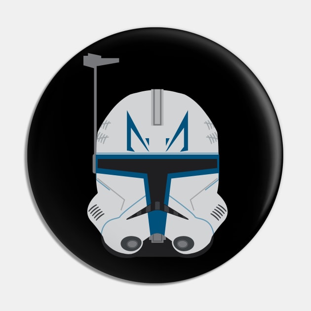 Captain Rex phase 2 head sticker Pin by camerongillum