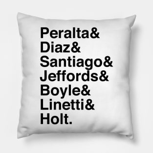 B99 Characters (Black) Pillow