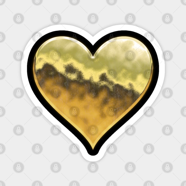 heart of gold Magnet by Snapdragon