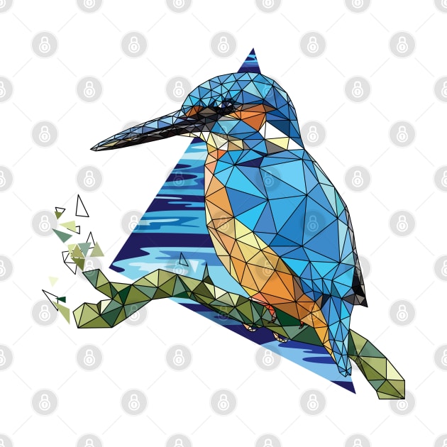 Low poly Kingfisher by kataszep