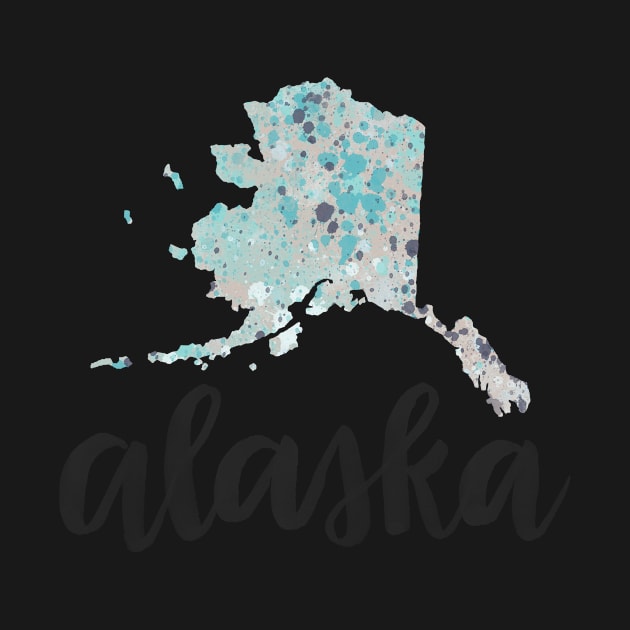 alaska - calligraphy and abstract state by randomolive