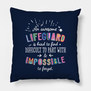 An awesome Lifeguard Gift Idea - Impossible to Forget Quote Pillow