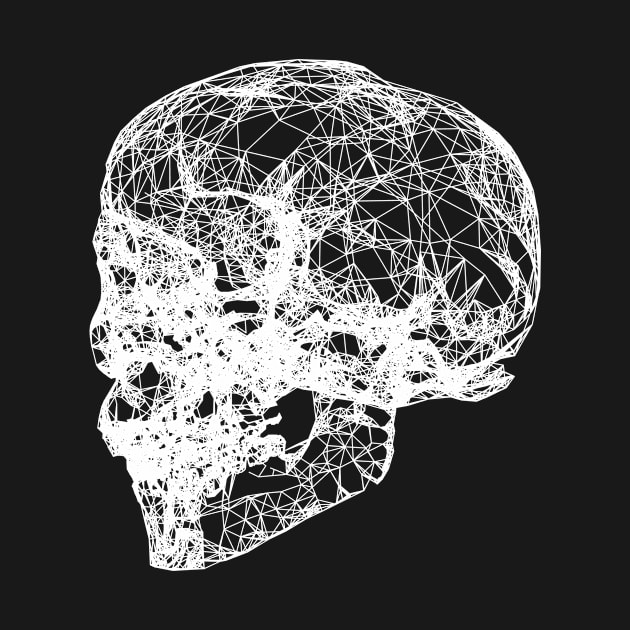 Skull Digital Wireframe by TONYSTUFF