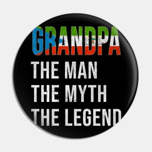 Grand Father Equatorial Guinean Grandpa The Man The Myth The Legend - Gift for Equatorial Guinean Dad With Roots From  Equatorial Guinea Pin