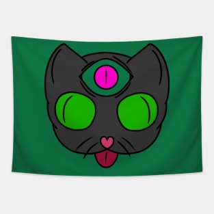 Third Eyed Cat! Tapestry