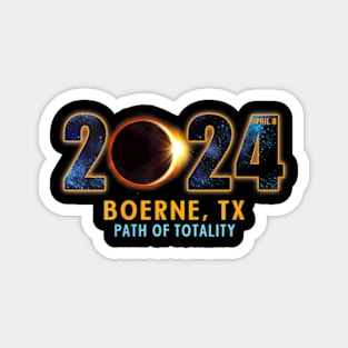 Wos Boerne Texas Total Solar Eclipse 2024 Magnet