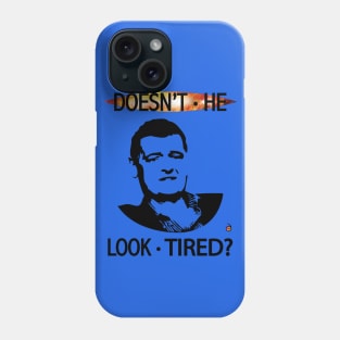 Moffat looks tired (black on light colors) Phone Case