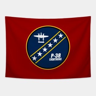 P-38 Lightning Patch Tapestry