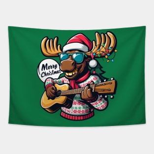 Merry Christmoose Moose Christmas 2024 Tapestry