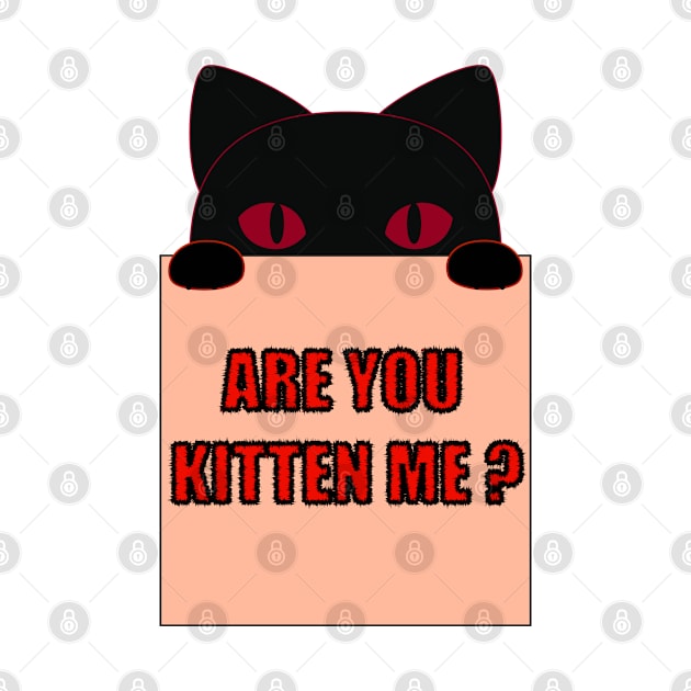 Are you kitten me funny cat saying by Donut lover