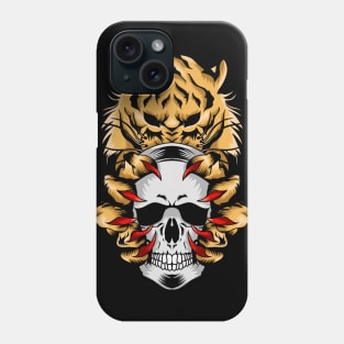 Tiger With Skull Phone Case