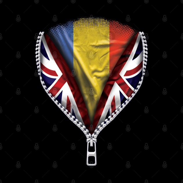 Romanian Flag  Romania Flag zipped British Flag - Gift for Romanian From Romania by Country Flags