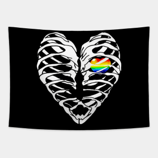 LGPT Pride Rainbow In Heart Costume Gift Tapestry