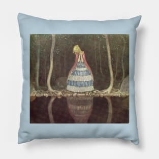 Inge by the Dark Lake Side - John Bauer Pillow