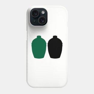 Big Green Egg Colors - Black and Green Phone Case