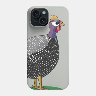 Guinea fowl hen grey purple Phone Case