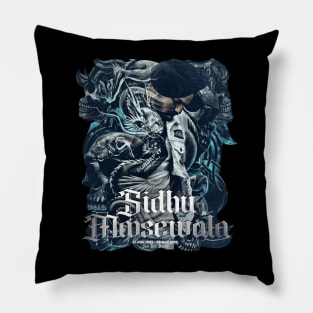 Sidhu Moosewala Tattoo Design Pillow